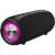 Buxton BBS 7700 tragbarer Bluetooth-Lautsprecher, schwarz, mit rosa Lichteffekten