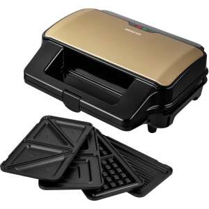 Sencor SSM 9977CH Aparat de sandwich 4 în 1 cu plăci interschimbabile pentru grătar, panini și gofre - Sandwich-maker