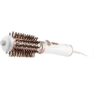 Sencor SHS 0910GD Heißluftbürste, weiß und roségold, schräge Ansicht - Haarstyling-Bürste