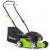 Cositoare pe benzină Fieldmann FZR 4003-79BH, verde și negru, vedere laterală