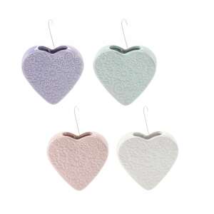 Szívecske formájú kerámia légnedvesitö 4 darabos szett