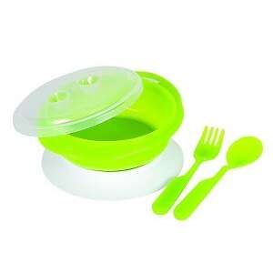 BabyBruin színváltós Tányér szett #zöld 32900181 Gyerek étel-és italtárolók - Ételtároló - Uzsonnás doboz