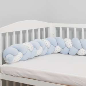 Fonott Rácsvédő - Csillag #kék Baby-Gitter, blau und weiß, Sternenmuster - Bettwäsche