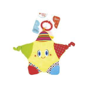 Piba Toys Hviezda Mäkká Hračka pre Bábätká, žltá plyšová hviezda s farebnými škvrnami, 0m+ - Hrkálky