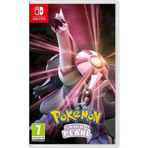 Coperta jocului Pokémon Shining Pearl pentru Nintendo Switch, prezentând un Pokémon legendar - Jocuri Consola & PC