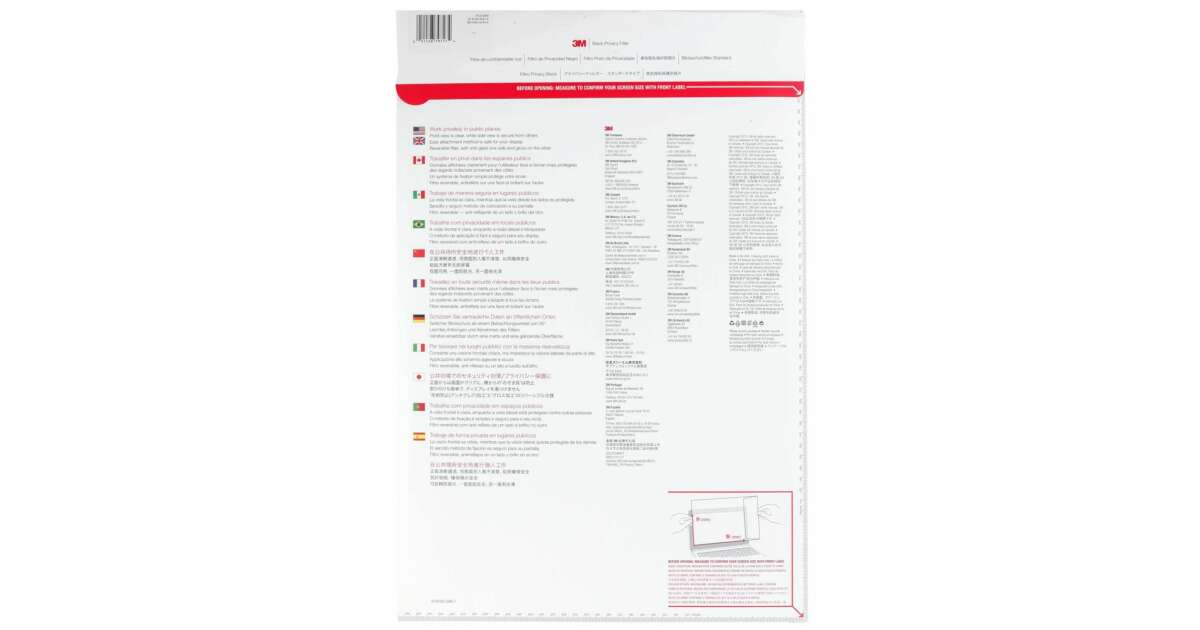 3M - Black Privacy Filter - Monitorvédő fólia - 23,6" 58599641