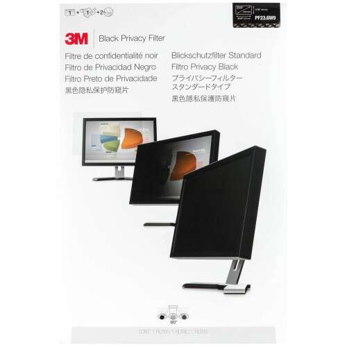 3M - Black Privacy Filter - Monitorvédő fólia - 23,6"
