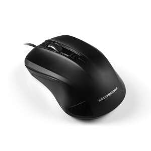 Mouse optic Modecom MC-M9.1, negru, pentru dreptaci, USB cu fir, 1600 DPI - Modecom