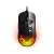 SteelSeries Aerox 5 gamer egér, fekete, felülnézet, RGB világítással