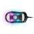 SteelSeries Aerox 5 gaming mouse, black, bottom view, RGB lighting