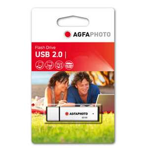 AgfaPhoto 10513 USB flash meghajtó 16 GB USB A típus 2.0 Fehér 91209110 