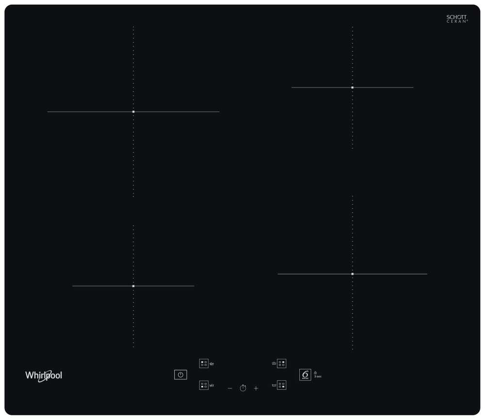 Whirlpool WS Q2160 NE Beépíthető indukciós főzőlap, 60 cm, 4 főző...