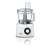 Bosch MultiTalent 8 food processor, white and grey, front view