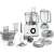 Bosch MultiTalent 8 food processor, white and grey, with all accessories