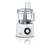 Bosch MultiTalent 8 food processor, white and grey, front view