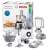 Bosch MultiTalent 8 food processor, white and grey, with all accessories, in box