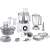 Bosch MultiTalent 8 food processor, white and grey, with all accessories