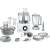 Bosch MultiTalent 8 food processor, white and grey, with all accessories