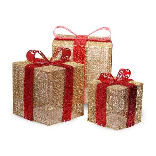 Iris Box s mašľou dekor set - Gold/Red