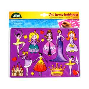 LENA: Hercegnős rajzolósablon 2 darabos készlet 93298848 "hercegnők"  Kreatív Játékok