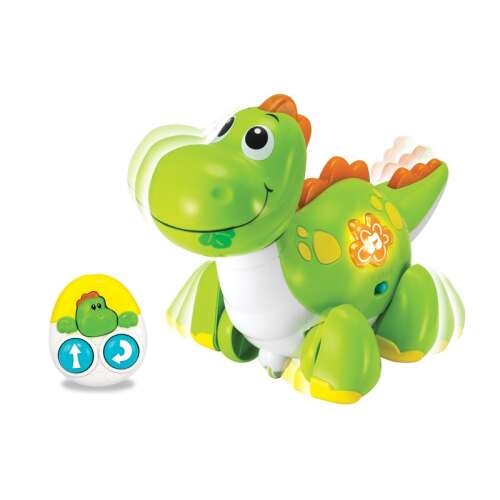 Winfun Erste Fernbedienung Dinosaurier, grünes Spielzeug Dinosaurier mit Fernbedienung, Lichter und Sounds