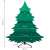 Springos 210 cm realistic artificial spruce Christmas tree, dimensions illustration