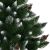 Close-up of Springos artificial Christmas tree with cones and snow-flocked needles