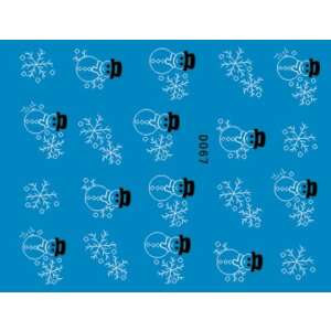 Karácsonyi matrica - D067 46587310 - Körömmatrica