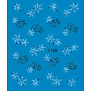 Karácsonyi matrica - D026 46587313 - Körömmatrica