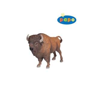Papo Bison Figurine, realistic animal toy, brown and black, standing pose - Papo Figure