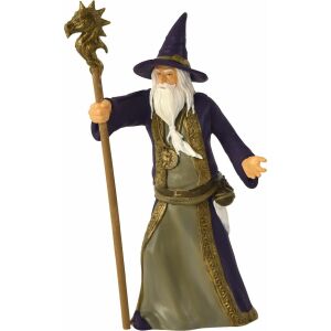 Papo Fantasy Wizard Figurine with Dragon Staff - Figure