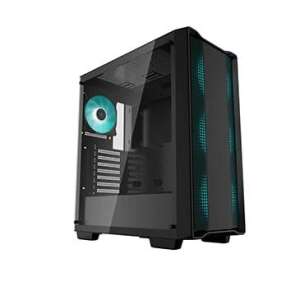 DeepCool CC560 Schwarzer Midi-Tower PC-Gehäuse mit Temperglas - Computergehäuse