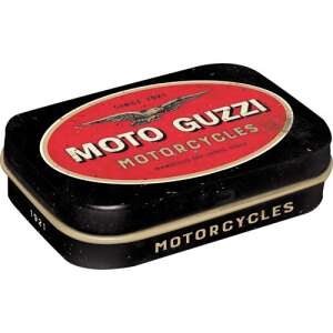 Moto Guzzi Motorcycles metal tin box with peppermint candies - Cukorka