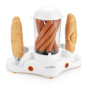 Hyundai Hot Dog Maker HDM120, biely ohrievač na hotdogy s 12 párkov a 3 rožkami - Hyundai