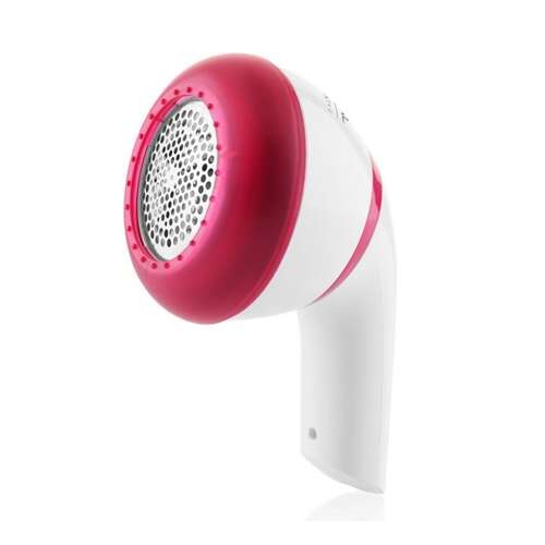 ETA Linty II Stoffrasierer, weiß und rosa, entfernt Fusseln, Knötchen und Flusen von Kleidung