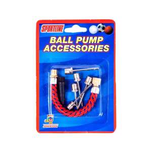 Set de accesorii pentru pompă de mingi, include ace, furtun de prelungire și adaptor pentru saltea, potrivit pentru umflarea mingilor, marca JohnToy - Pompe de mână