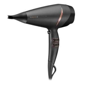 Uscător de păr Remington Supercare Pro 2200 AC, negru cu accente aurii roz - Remington Uscător de păr