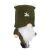 Ornament de Crăciun Springos gnom verde, decorațiune pitic de Crăciun de 8 cm