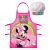 Disney Minnie Maus rosa Schürze und Kochmütze Set für Kinder