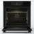 Gorenje BOS6737E13BG Einbauofen, schwarz, offene Tür, Innenansicht