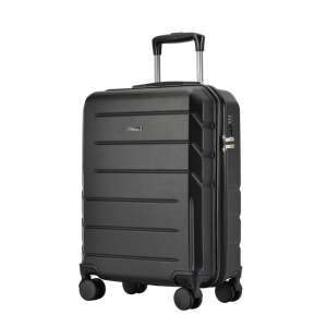 BONTOUR Spinner crni kabinski kofer, ručna prtljaga s 4 kotača - Kofer