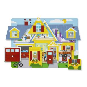 Puzzle cu sunete Melissa & Doug Around the House cu piese detașabile - Melissa & Doug Jocuri de dezvoltare pentru copii mici