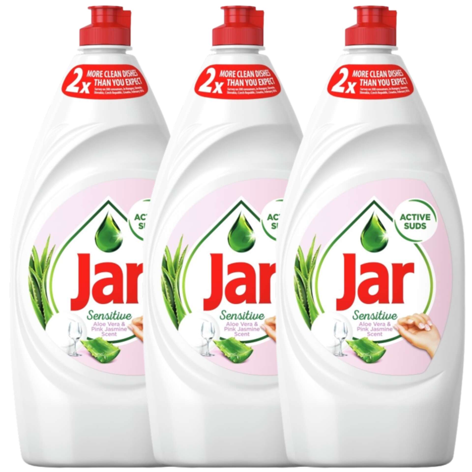 E-shop Jar prostriedok na umývanie riadu Aloe Vera &amp; Pink Jasmine 3x900ml