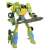Alteration Man Green Ghost átalakító játék robot mód fegyverrel, 3 az 1-ben, helikopter, robot, autó, 23 cm