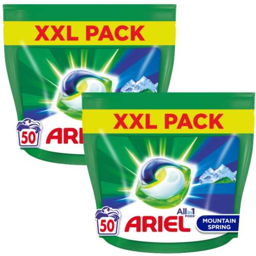 Ariel Allin1 PODS Mountain Spring Waschkapseln für 100 Waschgänge
