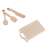 Pepita XXL Play Kitchen Accessories: Wooden Utensils and Cutting Board, a set of wooden utensils and a cutting board for pretend play cooking