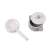 Pepita XXL Play Kitchen Accessories: Grey and White Pots and Pans, a set of two wooden pots and pans for pretend play cooking