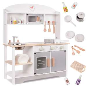 Pepita XXL Wooden Play Kitchen with 12 Accessories #grey