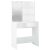vidaXL Sminkasztal LED-del - Fehér - 74,5x40x141 cm 46610217