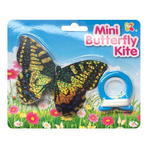 Mini Pillangó Sárkány, fekete és arany pillangó sárkány, könnyen reptethető sárkány, gyerek sárkány, kültéri szórakozás